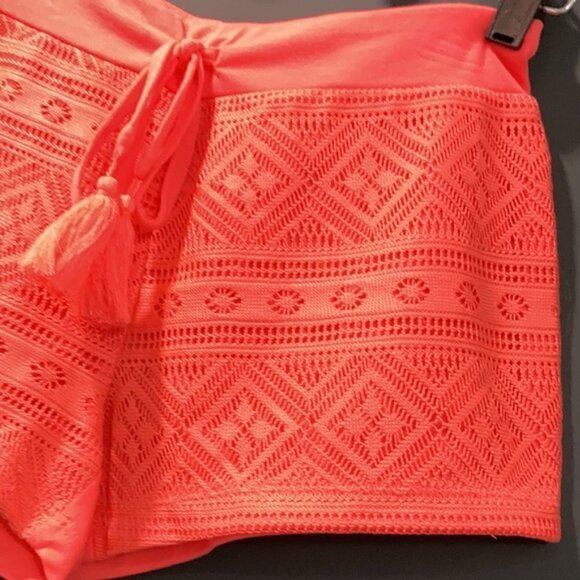 No Boundaries Neon Orange Shorts - Picture 3 of 7